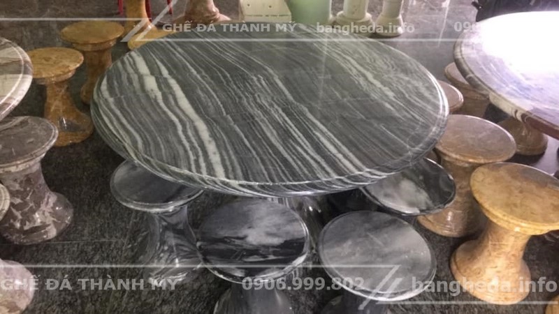 bộ bàn ghế đá tự nhiên 3