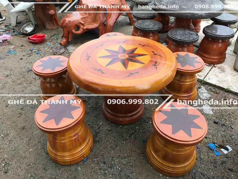 Cơ sở làm bàn ghế đá mài cho khuôn viên chung cư 1