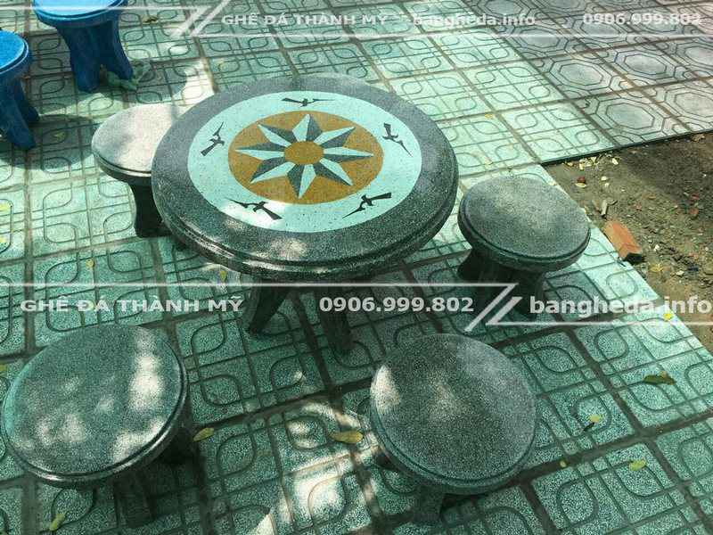 Cơ sở làm bàn ghế đá mài cho khuôn viên chung cư 2