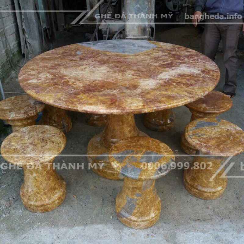 bàn ghế đá tự nhiên cao cấp 1