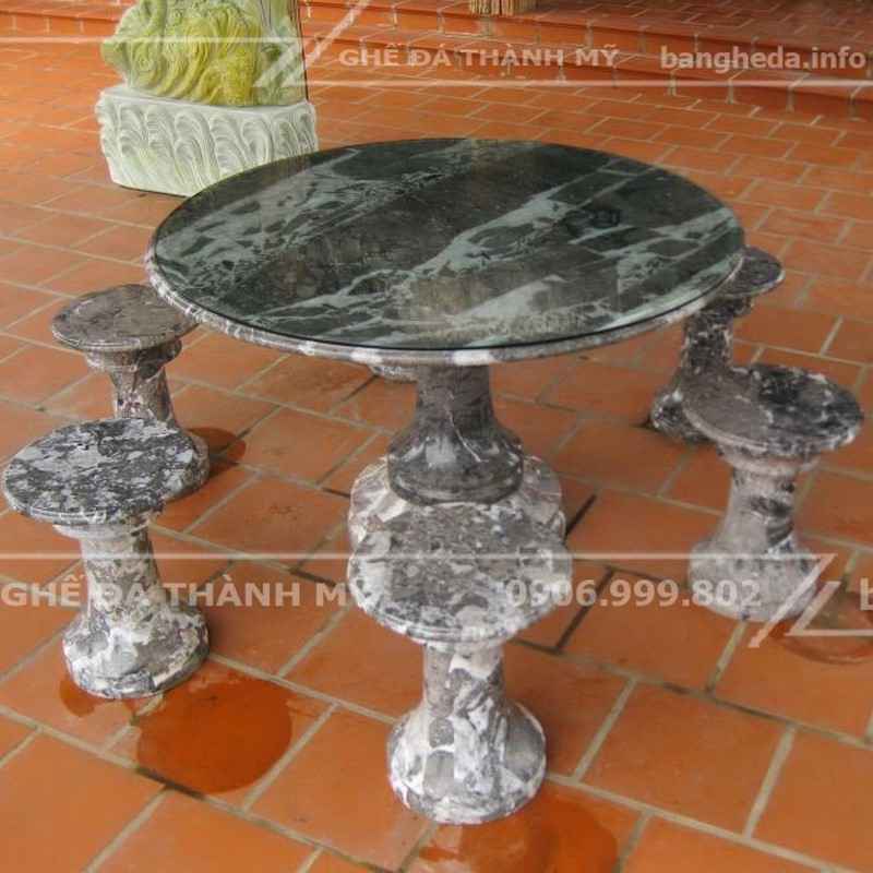 bàn ghế đá tự nhiên đẹp vĩnh long 1