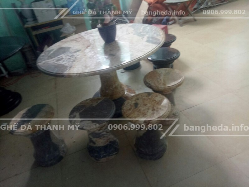 bàn ghế đá tự nhiên đẹp vĩnh long 2