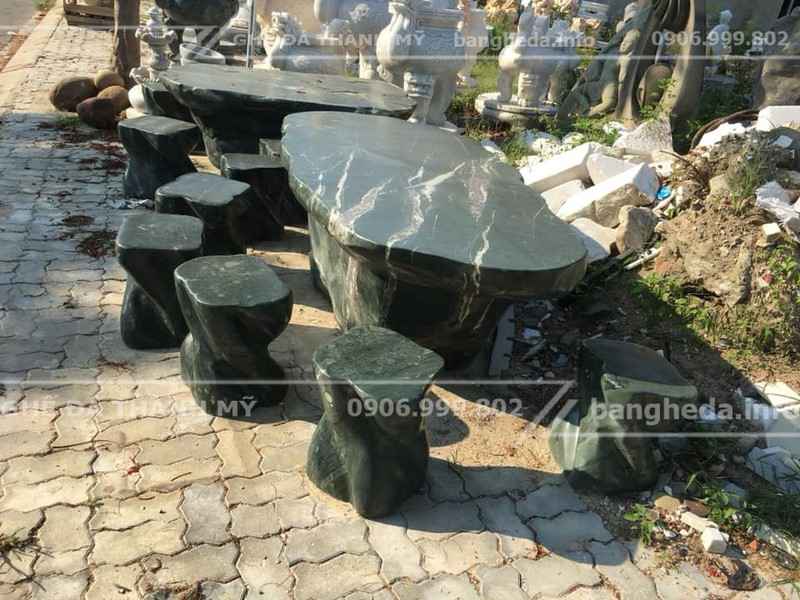 bàn ghế đá tự nhiên đẹp vĩnh long 3