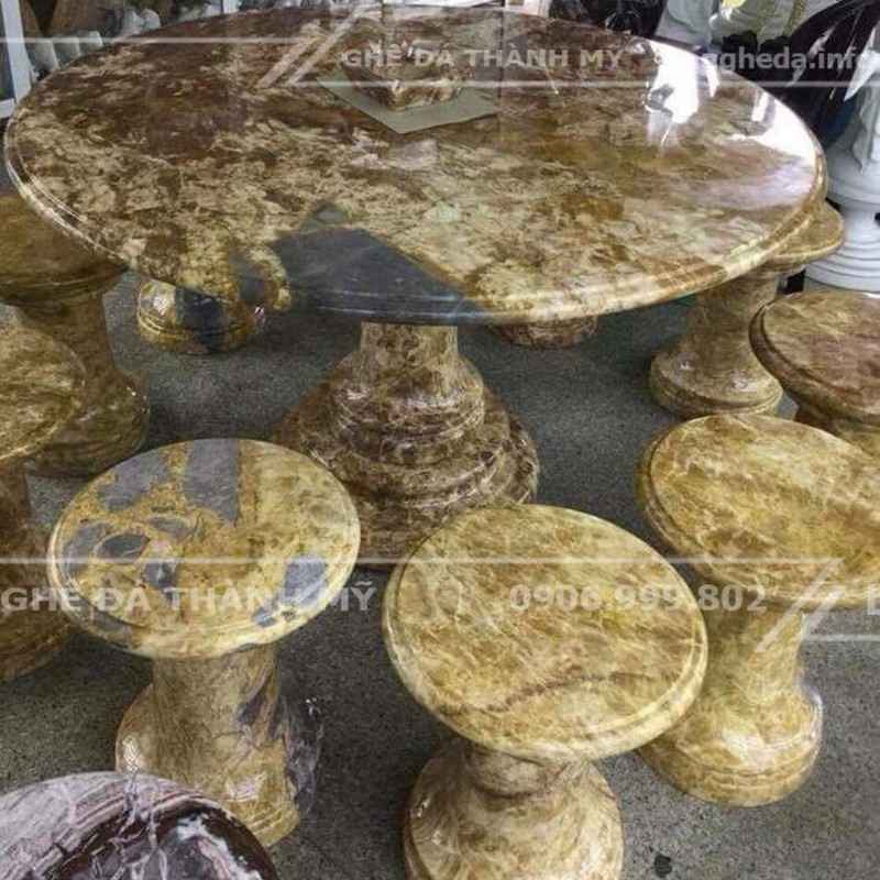 bộ bàn ghế đá sân vườn 4