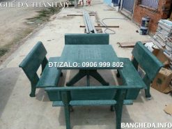 Bộ bàn ghế đá vuông 4 ghế