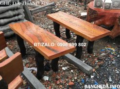 Ghế đá giả gỗ không tựa