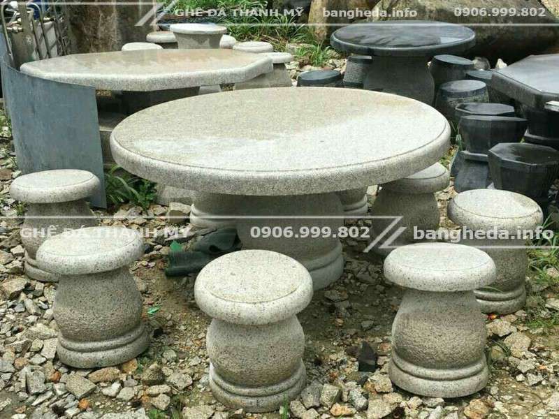 bàn ghế đá tự nhiên 1