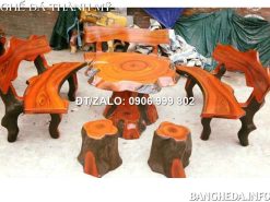 Bộ bàn ghế giả gốc cây