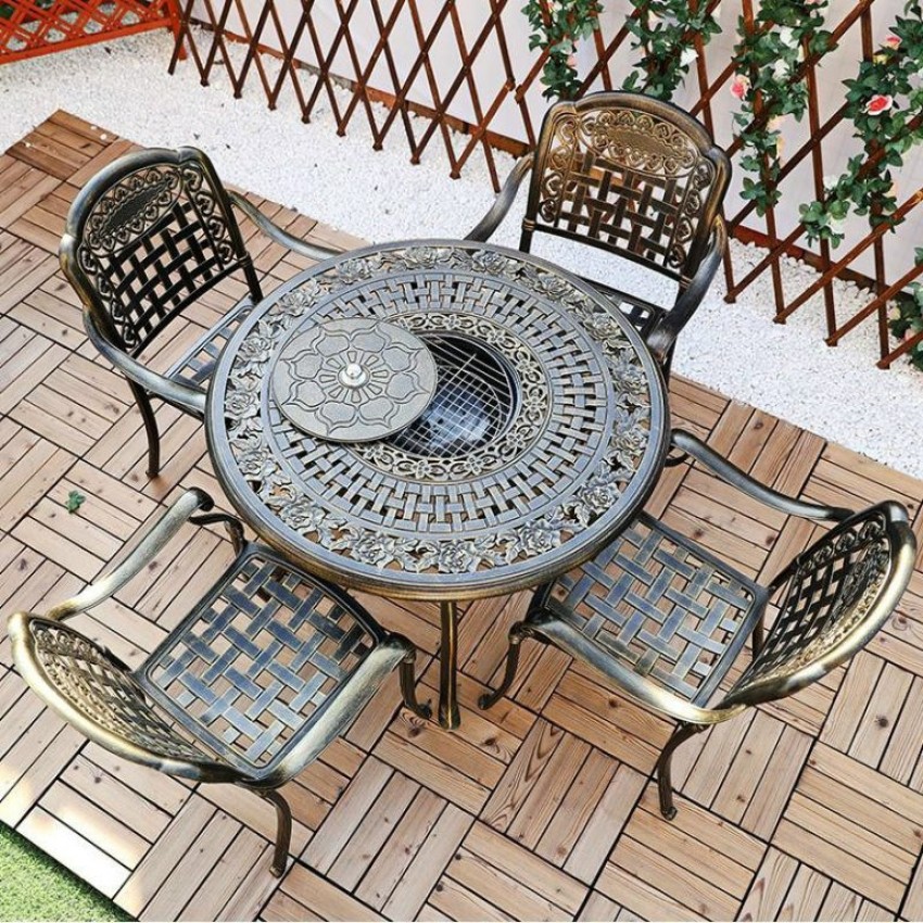 Bàn ghế nhôm đúc