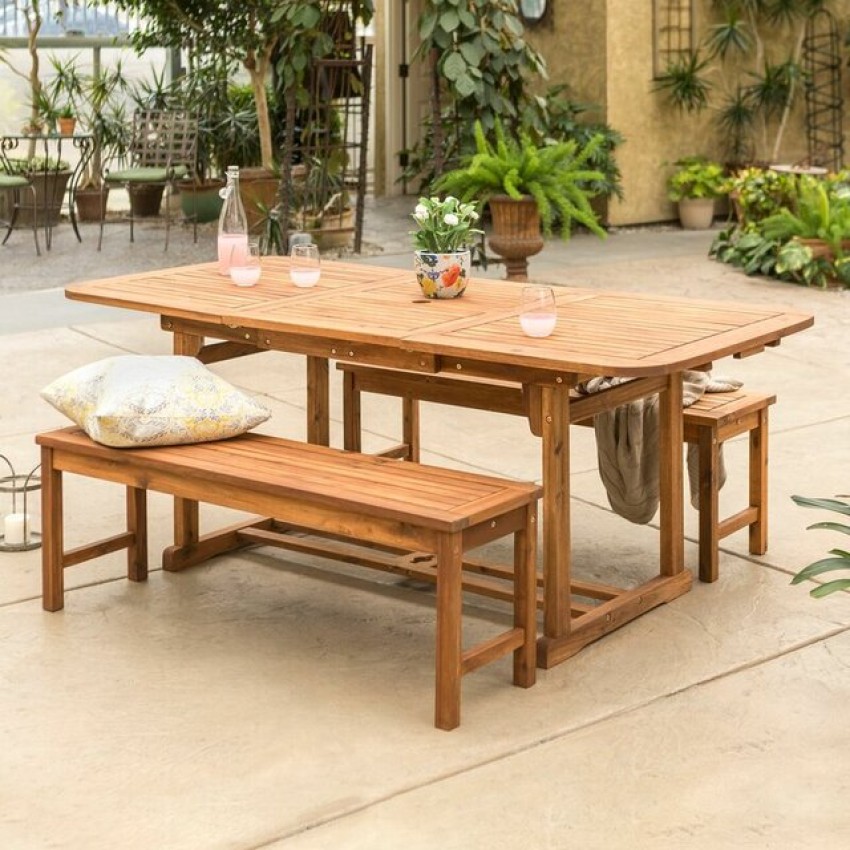 bàn ghế gỗ ngoài trời