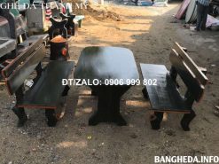 Bộ bàn ghế bằng xi măng giả gỗ