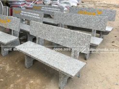 Ghế đá hoa cương màu xám