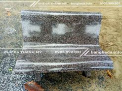 Ghế đá liền tựa màu đen