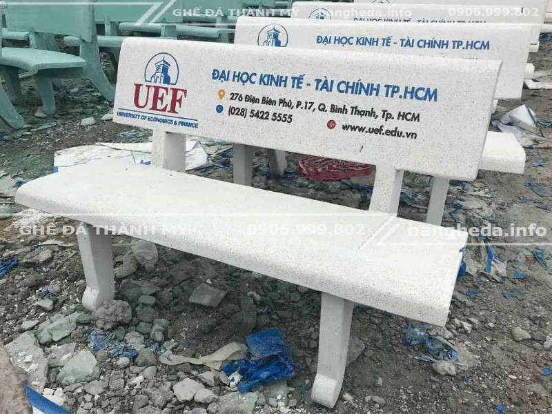 ghế đá sân trường 1