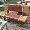 Ghế đá granito vàng đỏ