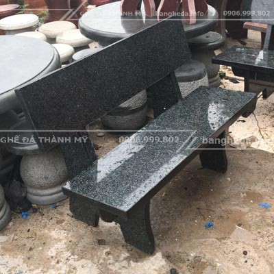 xưởng sản xuất ghế đá hoa cương đen Ấn Độ