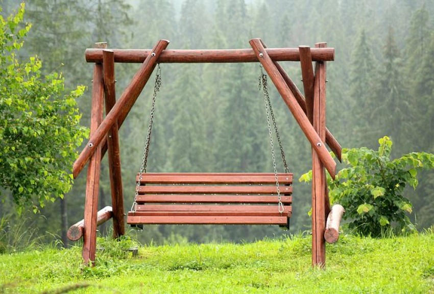 xích đu gỗ
